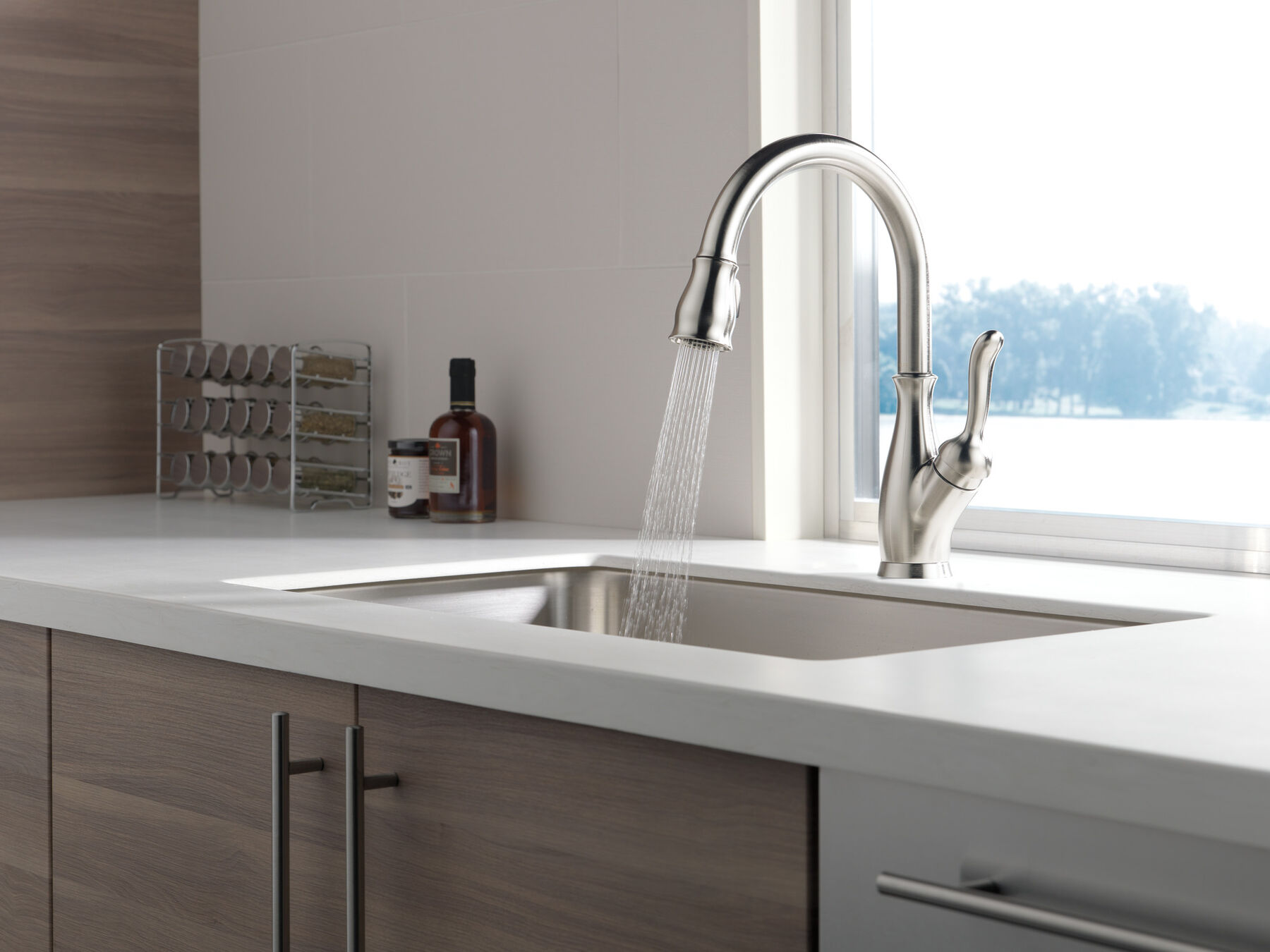 Single Handle Pull-Down Kitchen Faucet with ShieldSpray&reg; Technology