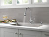 Single Handle Pull-Down Kitchen Faucet with Soap Dispenser and ShieldSpray