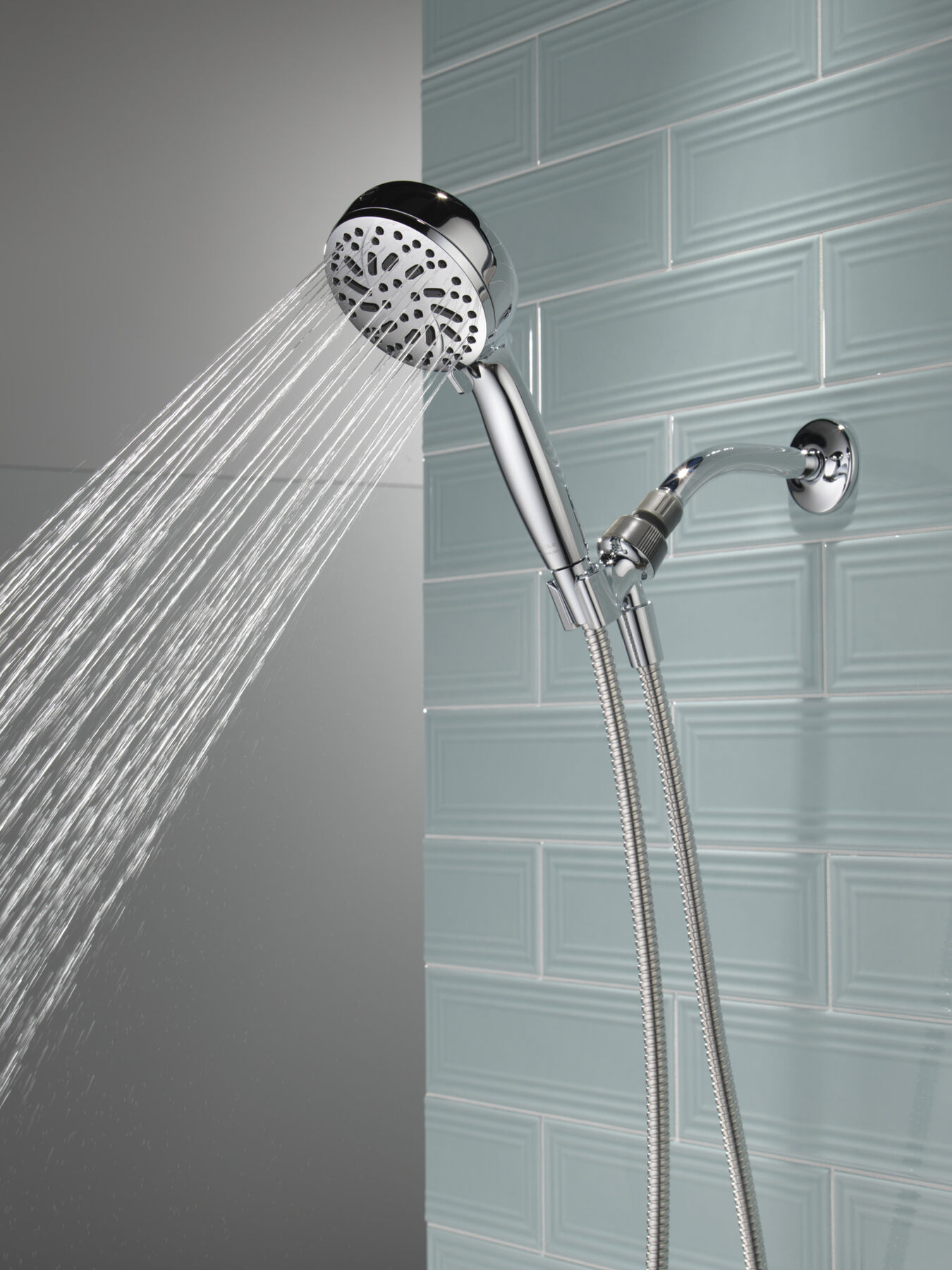 6-Setting Hand Shower with Cleaning Spray