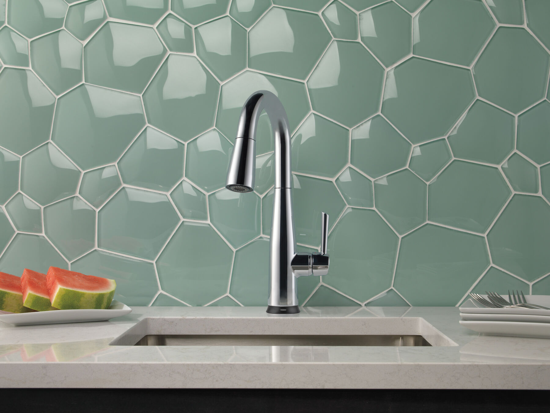 Single Handle Pull-Down Bar / Prep Faucet with Touch2O&reg; Technology