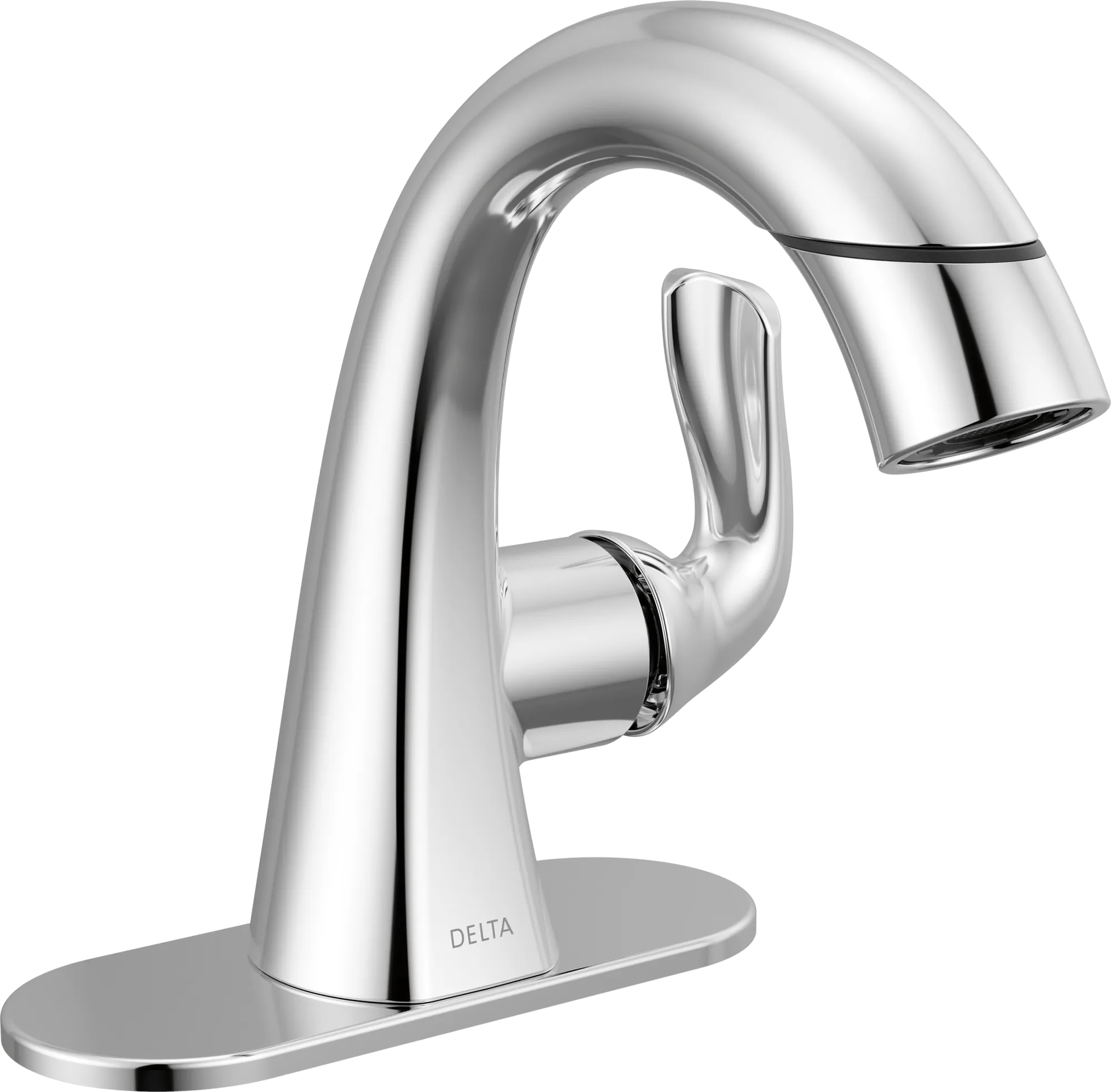Single Handle Pull-Down Bathroom Faucet