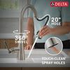 Single Handle Pull-Down Kitchen Faucet with Soap Dispenser and ShieldSpray Technology