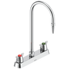 Two Handle 8" Deck Mount Laboratory Mixing Faucet