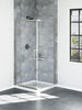 36&rdquo;x36&rdquo; Stainless Corner Shower Enclosure