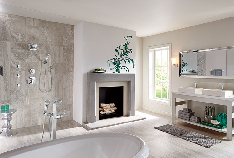 Remodeled bathroom featuring Tesla Collection