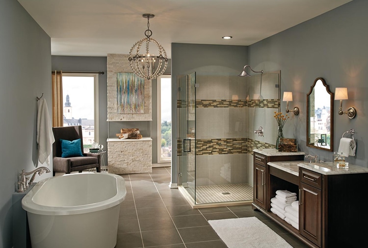 Bathroom fixtures: Bathroom chandeliers and decorative sconces