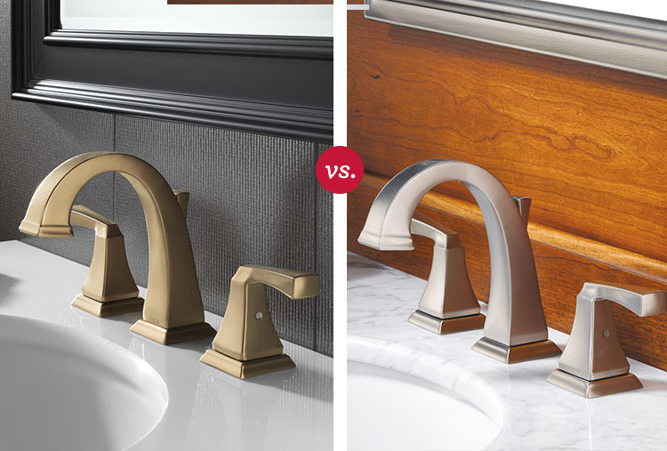 Bathroom faucet finishes: Bronze vs. stainless