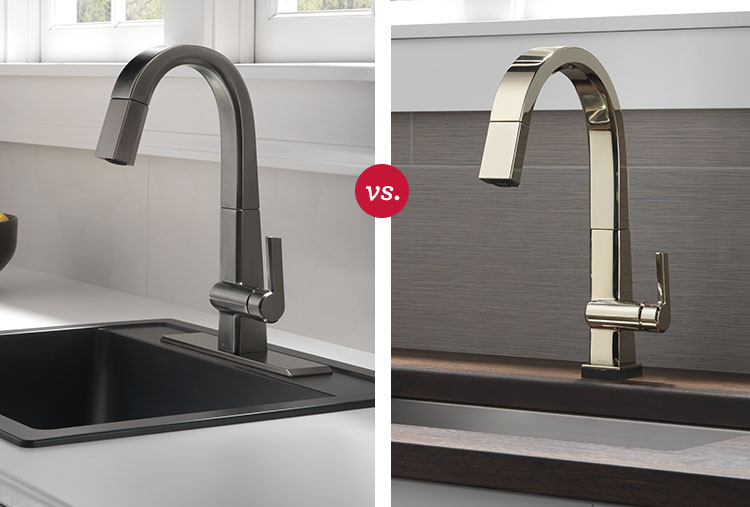 Faucet finishes: Black stainless vs. polished nickel