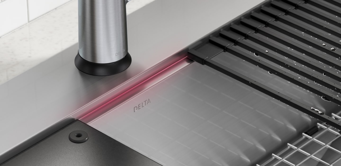 delta sink rivet collection ledge