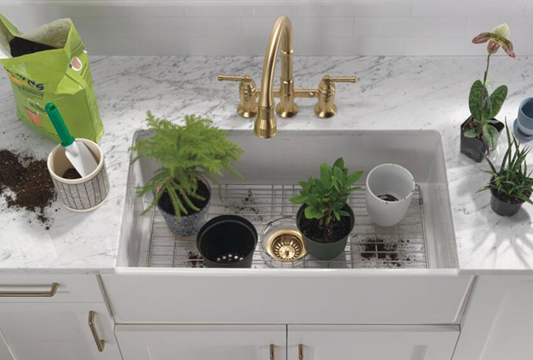 Kitchen sink plant station