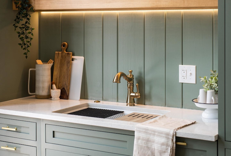 @ocdesignandstaging's green, colorful kitchen