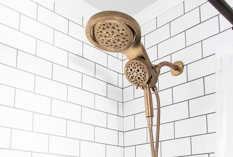 @shadesofblueinteriors' HydroRain luxury showerhead