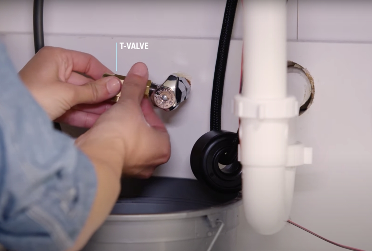 connecting water supply line