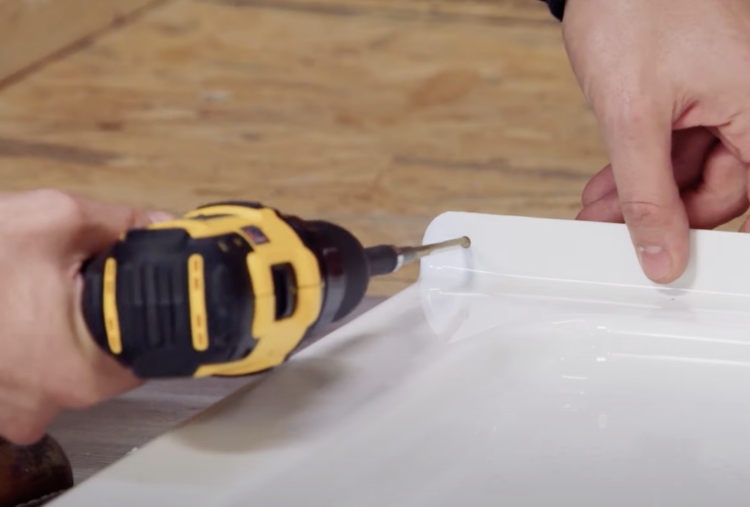 drill pilot holes