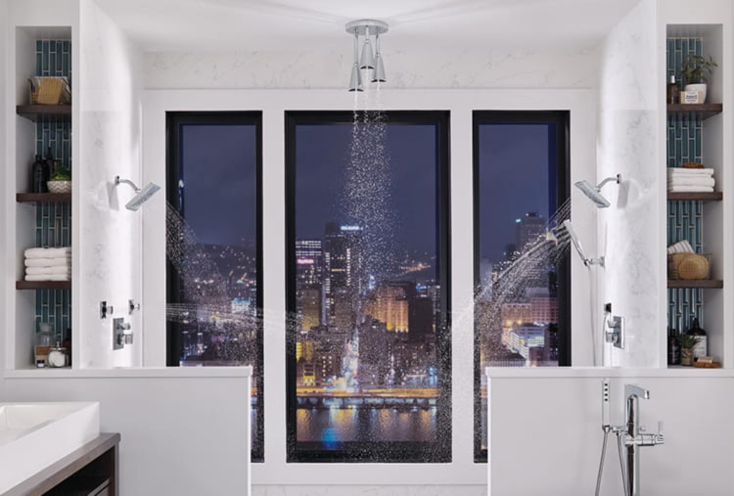 luxurious shower experience