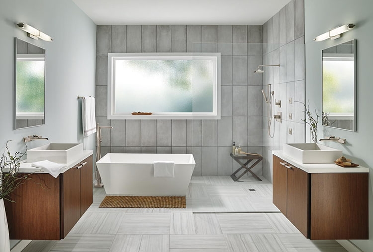 modern barrier free bathroom