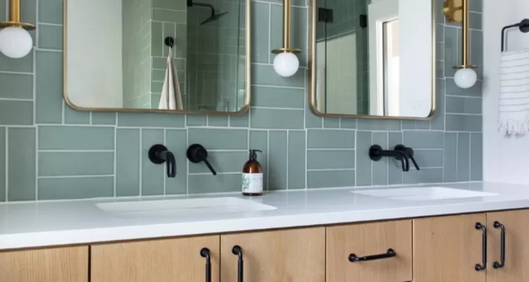 @laurenramirezinteriors' Matte Black Bathroom Fixtures