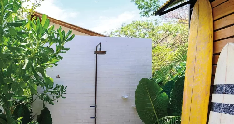 Install an outdoor shower
