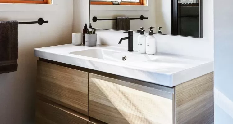 sleek and modern bathroom vanity
