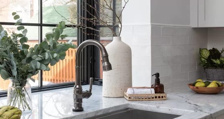 @thirdstreetarchitecture's modern stone kitchen