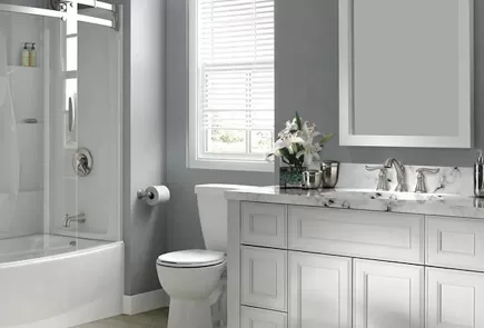 Organized clutter free bathroom