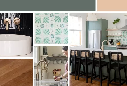 champagne bronze mood board